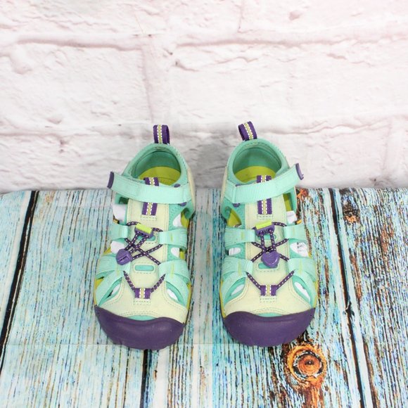 Keen Seacamp Multicolor Nylon Bungee Waterproof Outdoor Sports Sandals Size 1 - Picture 5 of 9